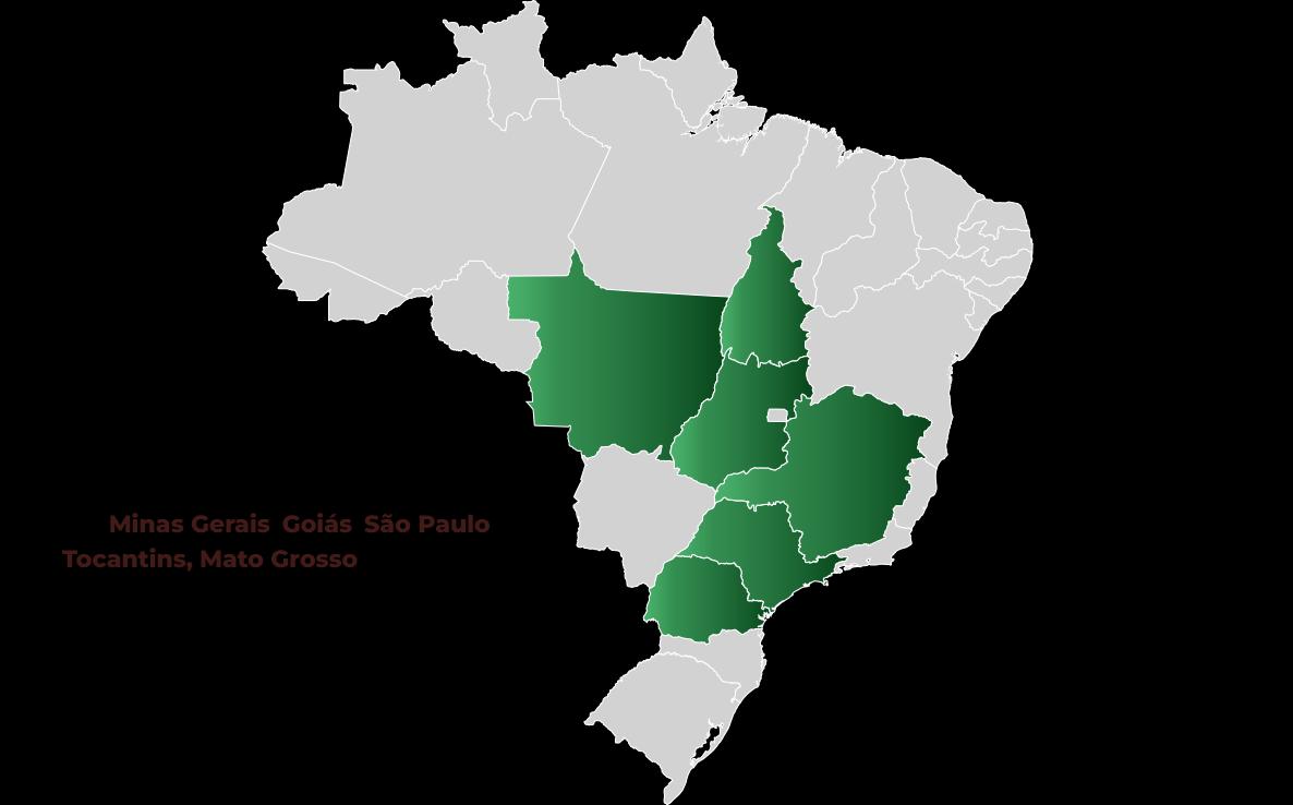 Mapa de atuação